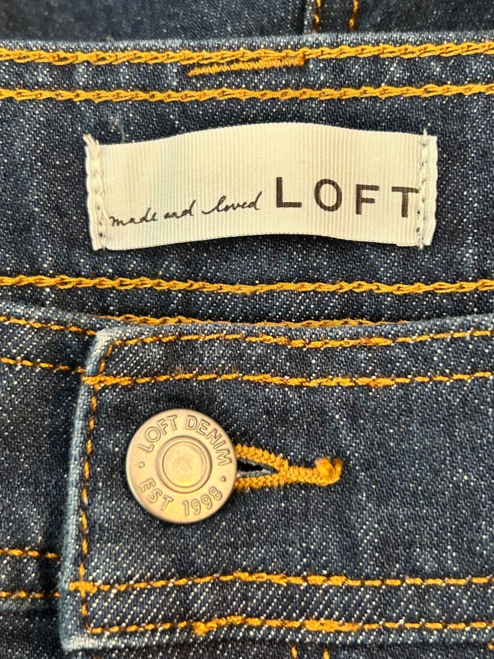 Loft Women's Wide Leg Trouser Jeans Size 33/16 - Picture 6 of 9